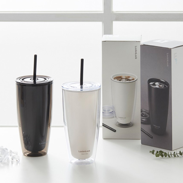 [Voucher 10% tối đa 300k] Ly Nhựa Có Ống Hút Lock&Lock - 750ml - 4 Màu (Đen, Ngà, Xanh Nước Biển, Vàng) - HAP507, , large image number 1